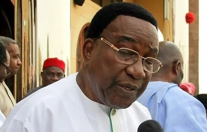 Former Anambra State Governor Jim Nwobodo Denies Wife’s Involvement in Disputed Property Demolition at Independence Layout