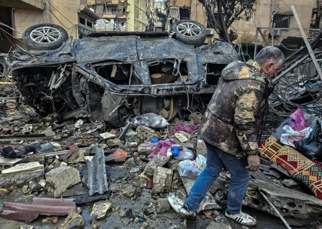 In photos: Aftermath of overnight Israeli strikes on Beirut’s southern suburbs