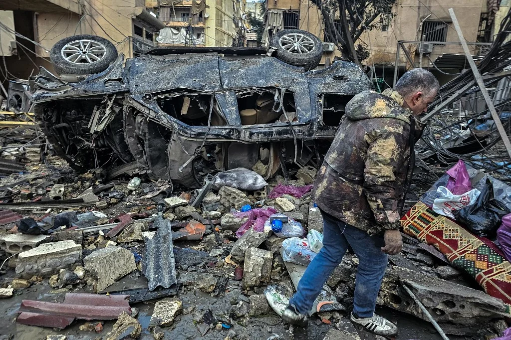 In photos: Aftermath of overnight Israeli strikes on Beirut’s southern suburbs