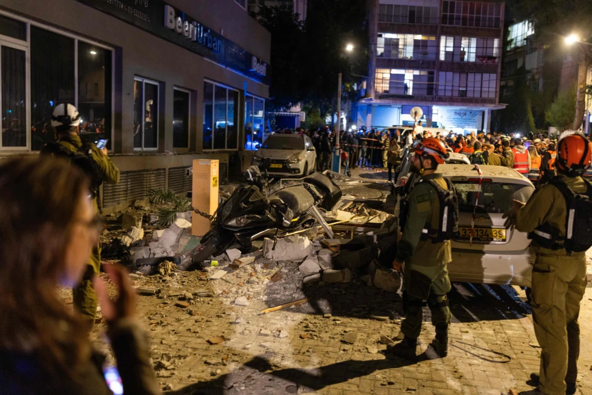 The International Atomic Energy Agency (IAEA) reported that Iran communicated that a projectile struck a nuclear plant.