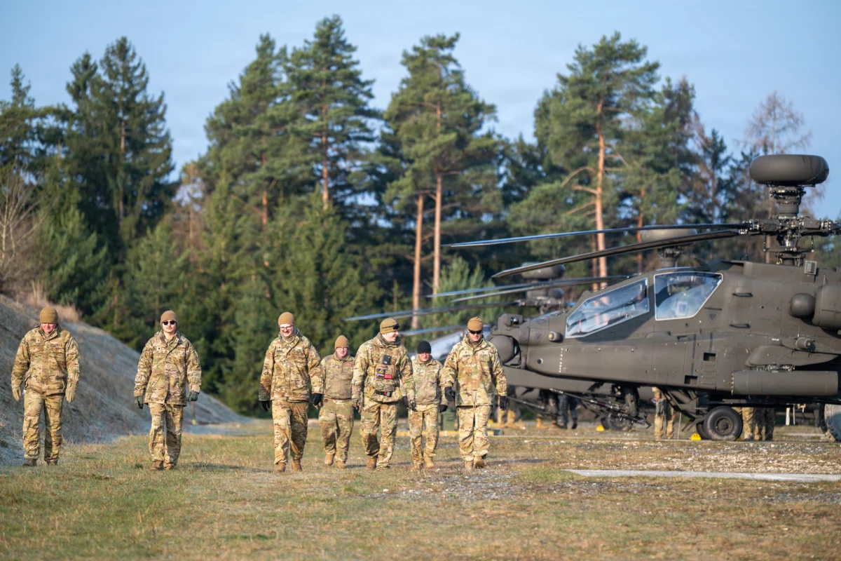 U.S. Army Apache Helicopters Conduct Historic First Air-to-Air Drone Interceptions in European Theater during Operation Skyfall