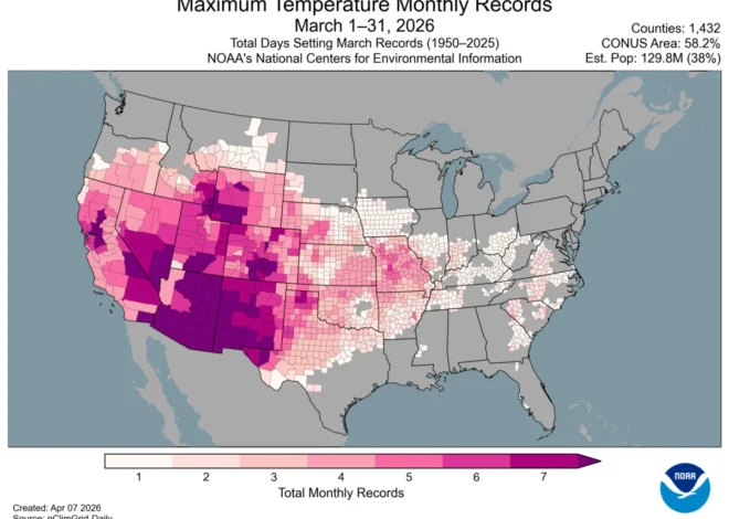 March Shatters Records: United States Experiences Hottest Month in Continental History
