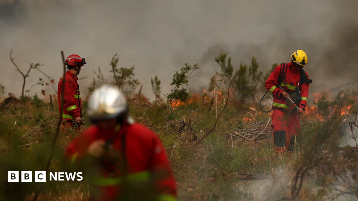 Massive Wildfires Ravage Southwestern Europe, Forcing Widespread Evacuations and Straining Emergency Services Amidst Unprecedented Heat.