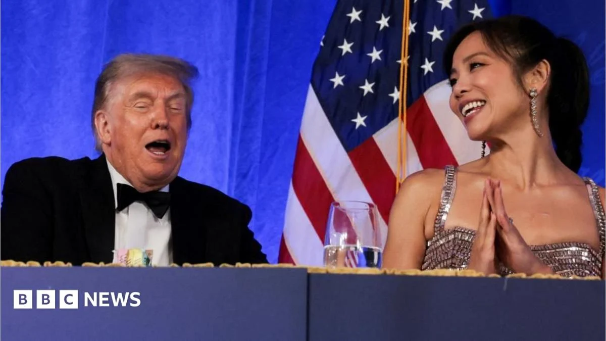 President Donald Trump Navigates Tense White House Correspondents’ Dinner Amidst Heightened Security and Calls for Press Freedom