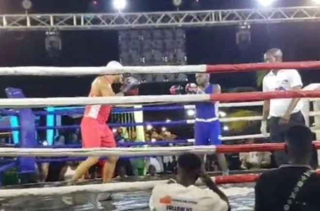 BREAKING: Portable loses celebrity boxing rematch to Okocha after ring walkout