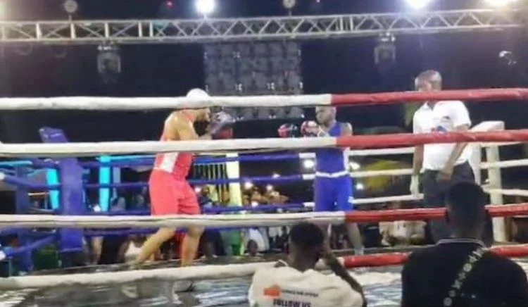 BREAKING: Portable loses celebrity boxing rematch to Okocha after ring walkout
