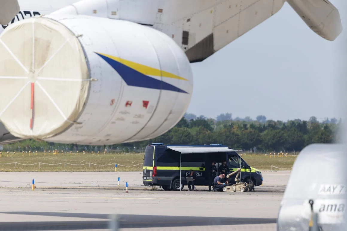 Semtex-laden drone found just meters from a Ukrainian aircraft at Leipzig airport failed to detonate